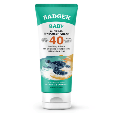 Badger SPF 40 Baby Mineral Sunscreen Cream * Badger Supplement - Conners Clinic